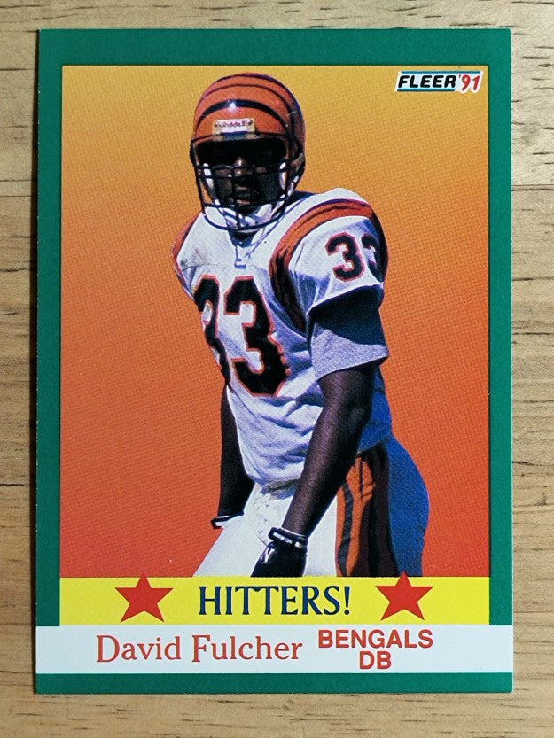 1991 Fleer #399 David Fulcher HIT