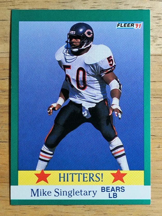 1991 Fleer #402 Mike Singletary HIT
