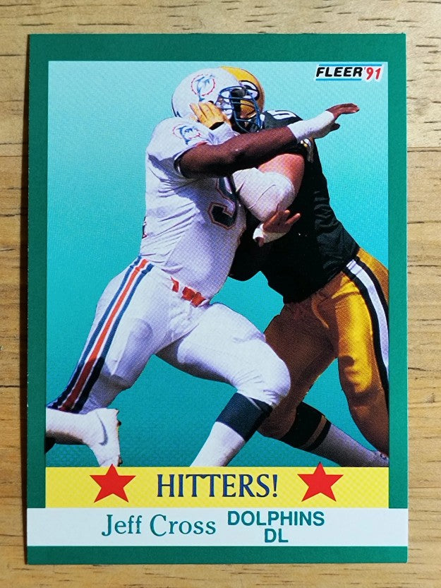 1991 Fleer #404 Jeff Cross HIT