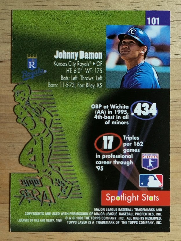 1996 Topps Laser #101 Johnny Damon