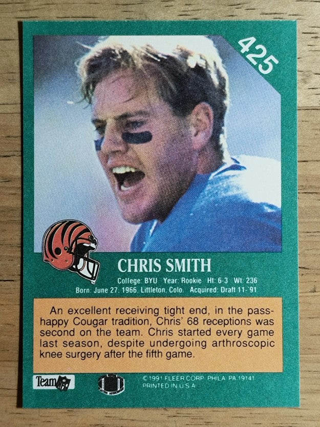 1991 Fleer #425 Chris Smith RC