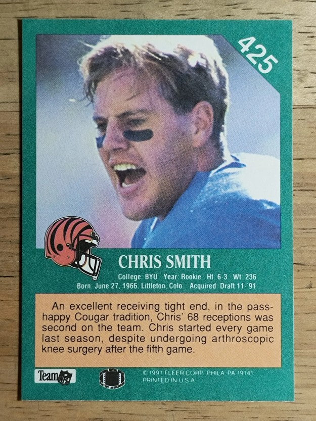 1991 Fleer #425 Chris Smith RC