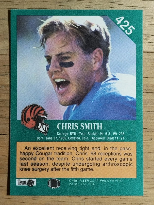 1991 Fleer #425 Chris Smith RC