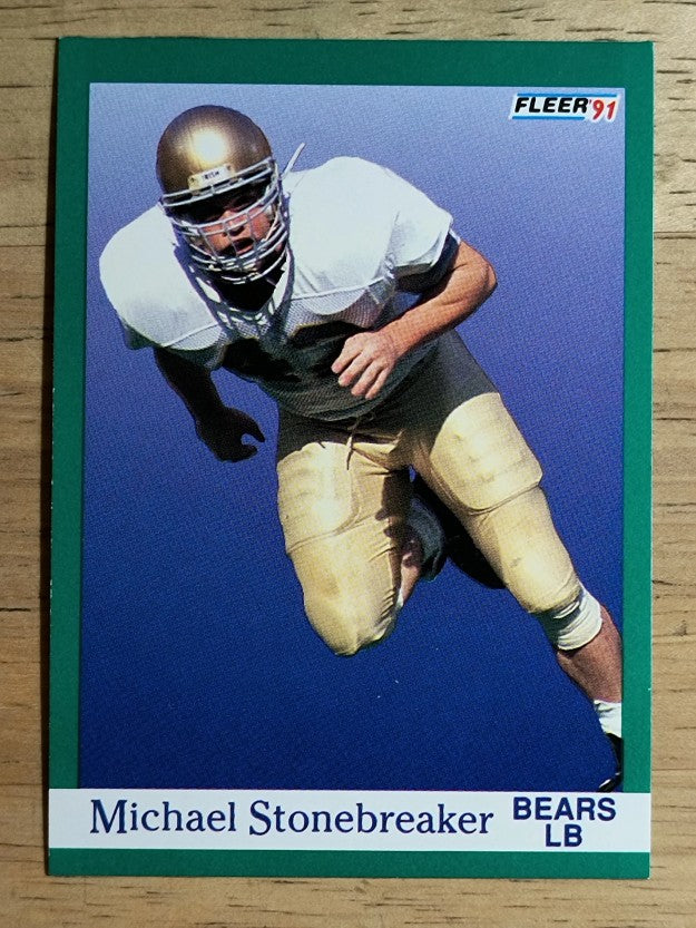 1991 Fleer #426 Mike Stonebreaker RP RC