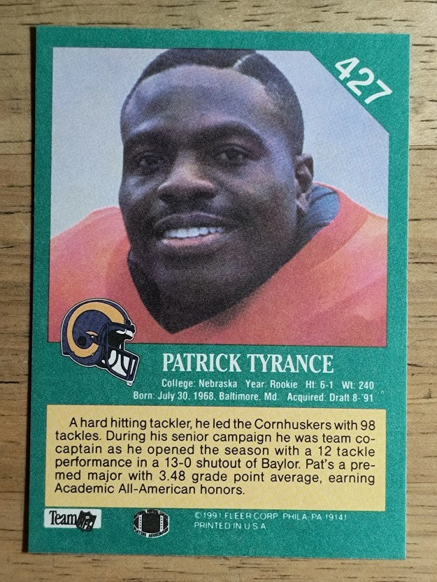 1991 Fleer #427 Pat Tyrance RP