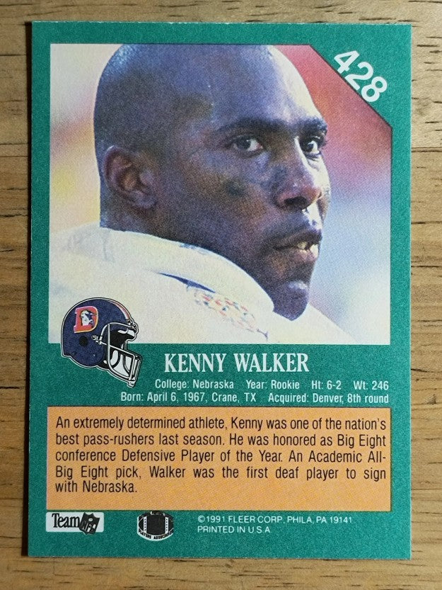 1991 Fleer #428 Kenny Walker RC