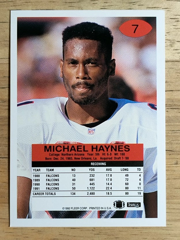 1992 Fleer #7 Michael Haynes