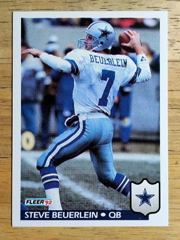 1992 Fleer #77 Steve Beuerlein
