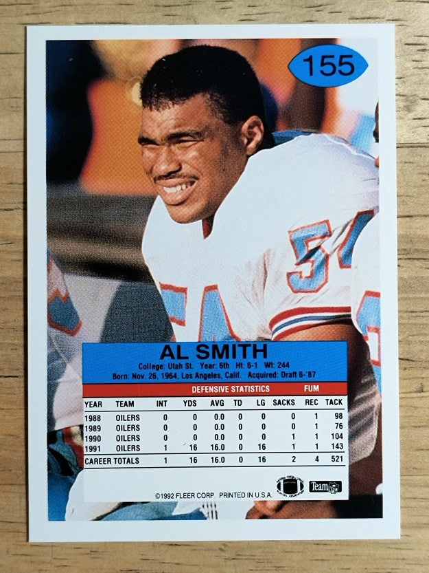 1992 Fleer #155 Al Smith