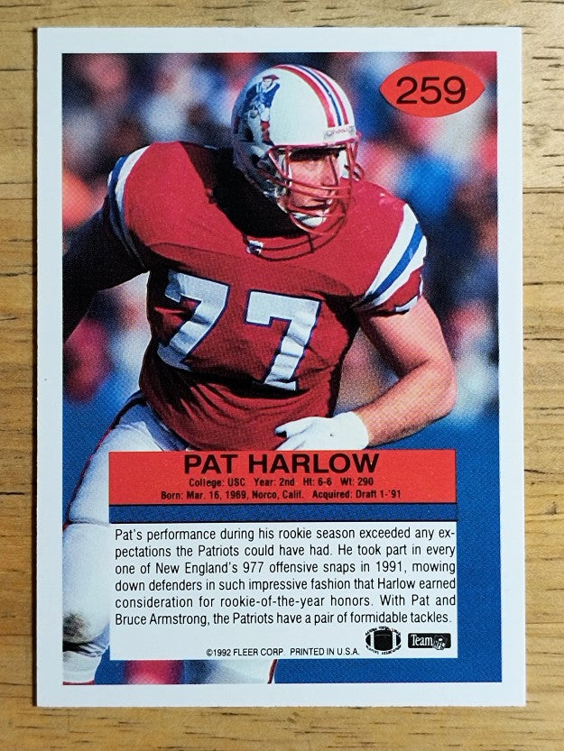 1992 Fleer #259 Pat Harlow
