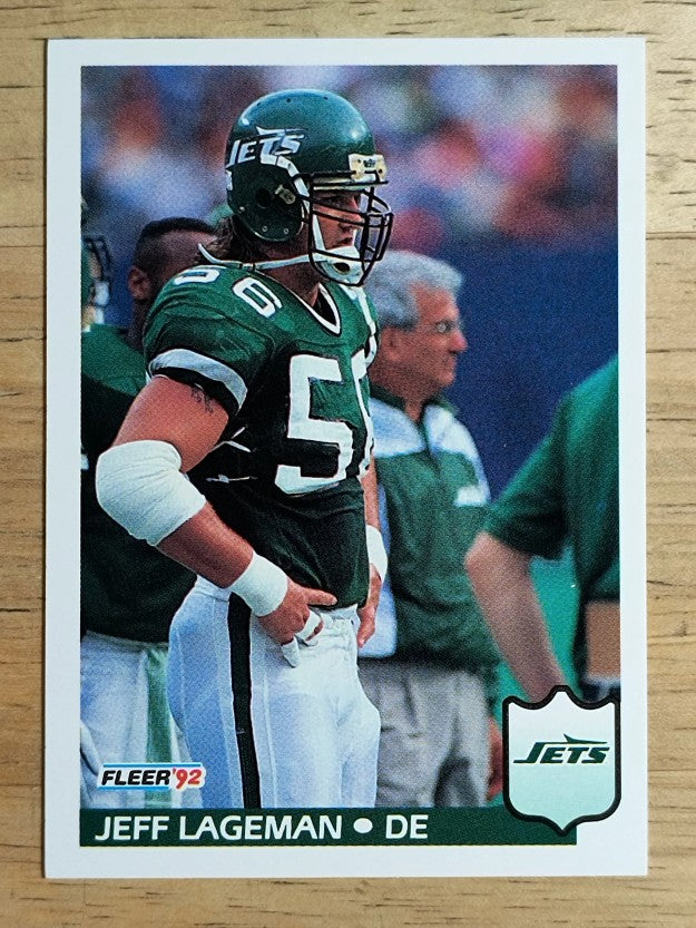1992 Fleer #307 Jeff Lageman