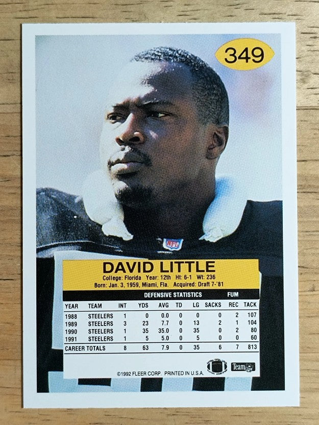 1992 Fleer #349 David Little