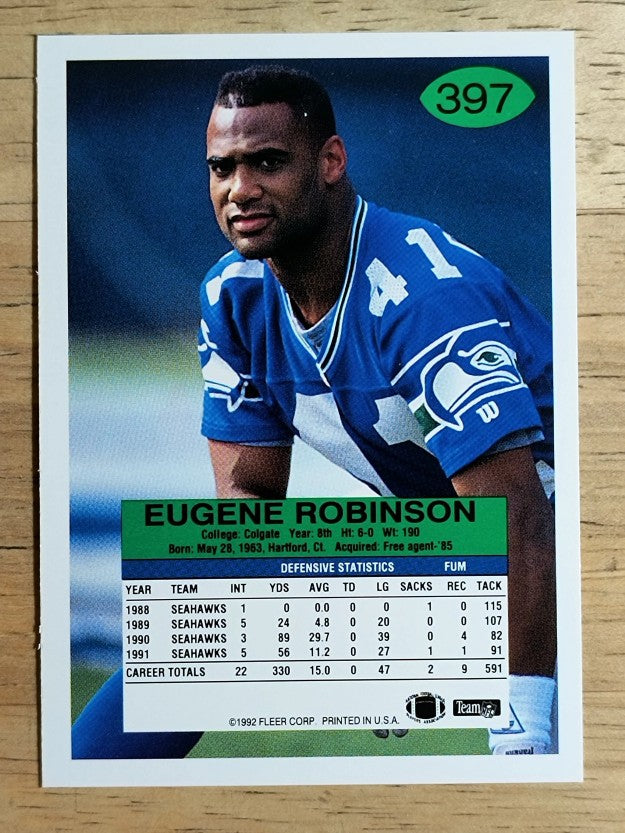 1992 Fleer #397 Eugene Robinson