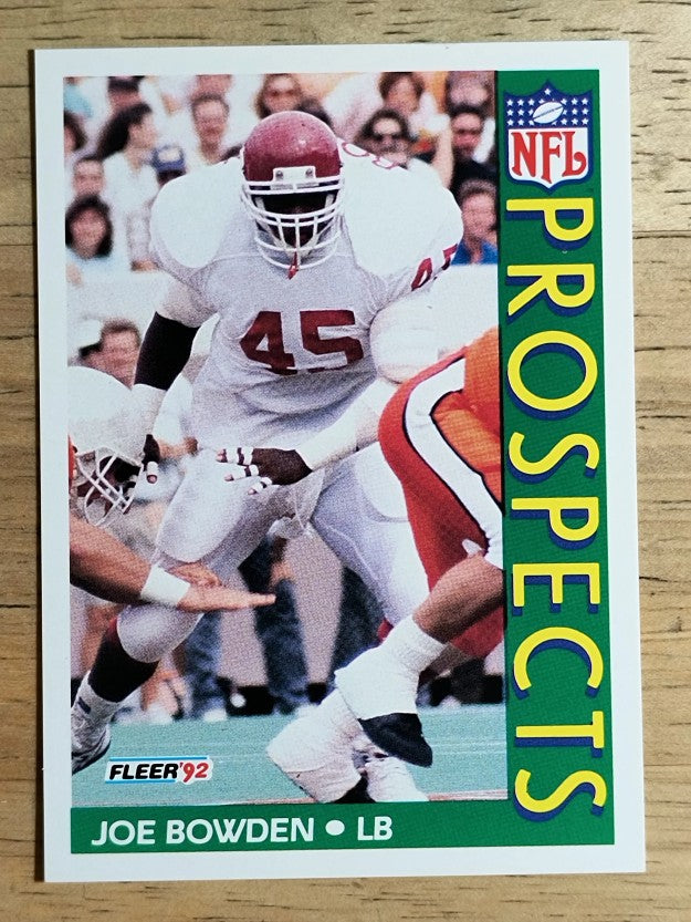 1992 Fleer #434 Joe Bowden RC