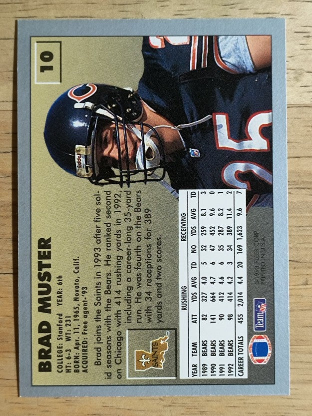 1993 Fleer #10 Brad Muster