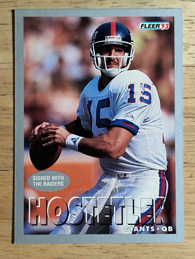 1993 Fleer #493 Jeff Hostetler