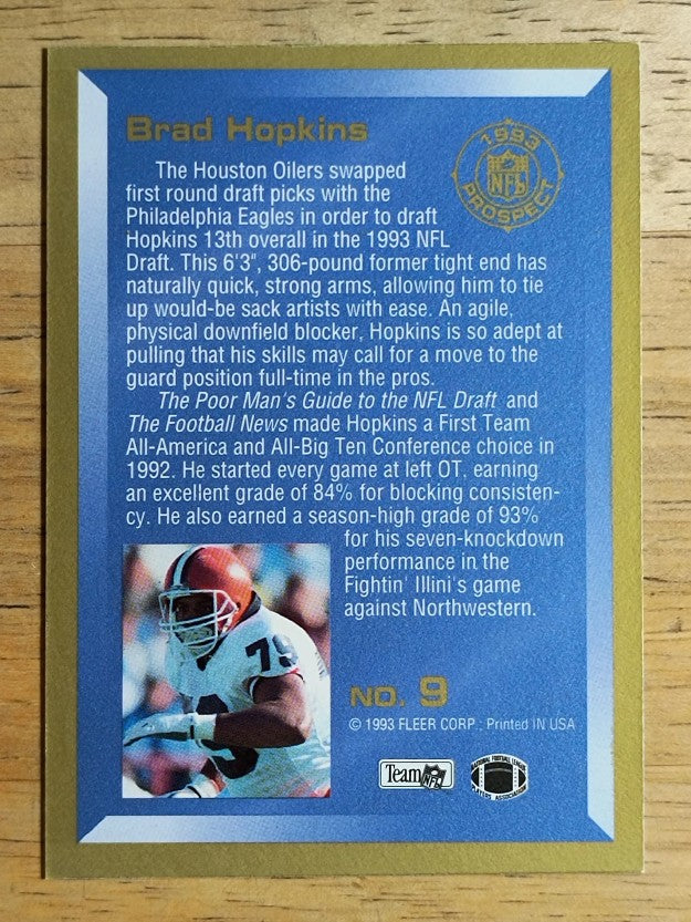 1993 Fleer Prospects #9 Brad Hopkins