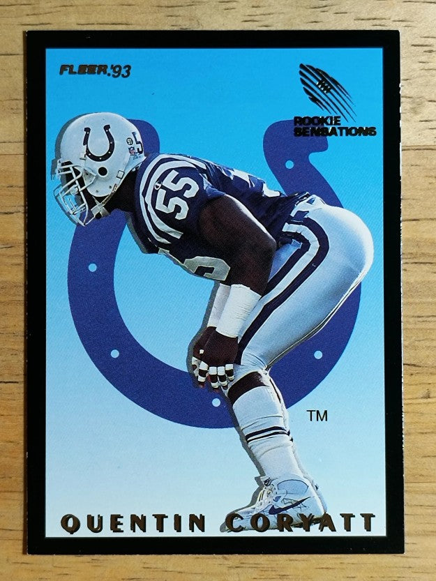 1993 Fleer Rookie Sensations #4 Quentin Coryatt (EXMT)