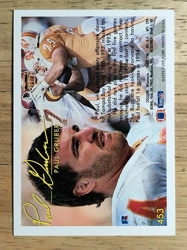 1994 Fleer #453 Paul Gruber