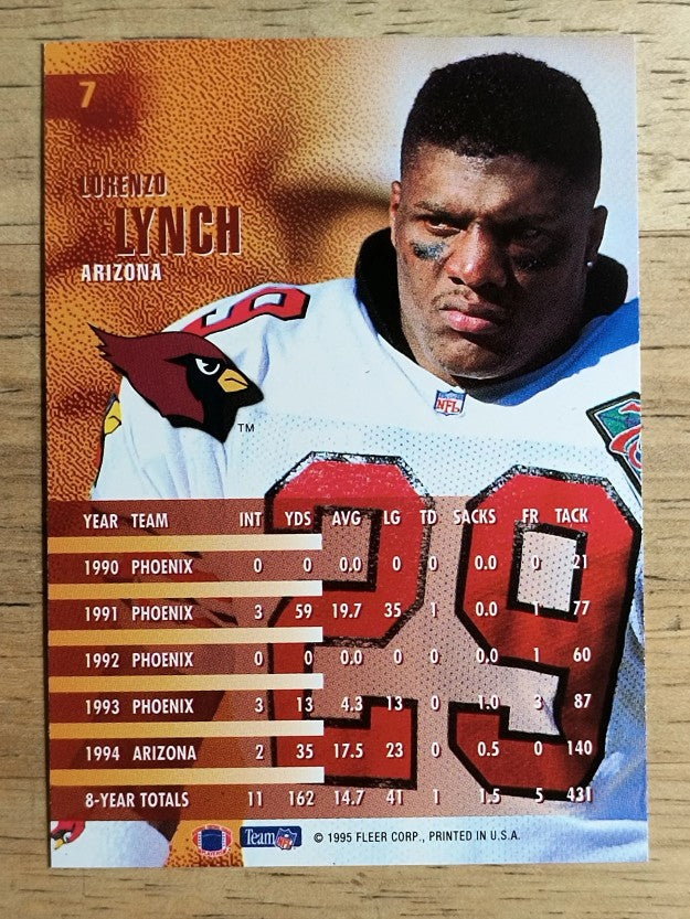 1995 Fleer #7 Lorenzo Lynch
