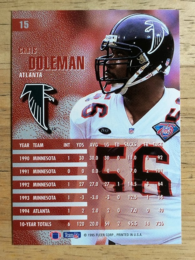 1995 Fleer #15 Chris Doleman