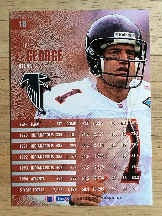 1995 Fleer #18 Jeff George