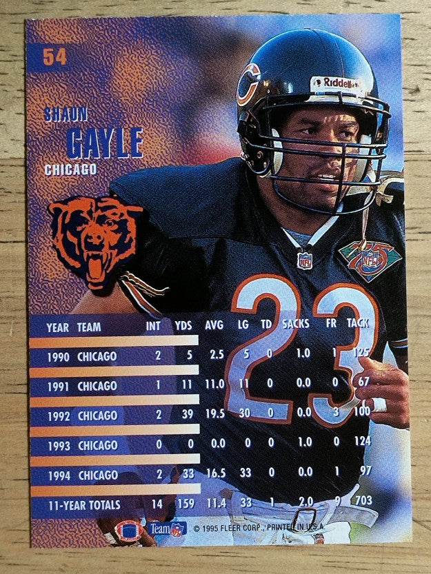1995 Fleer #54 Shaun Gayle