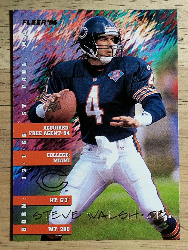 1995 Fleer #60 Steve Walsh