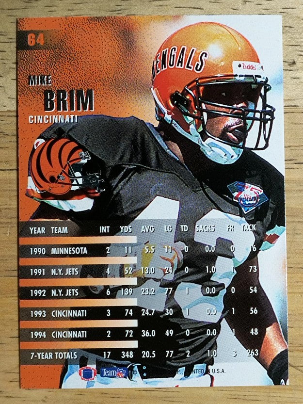 1995 Fleer #64 Mike Brim