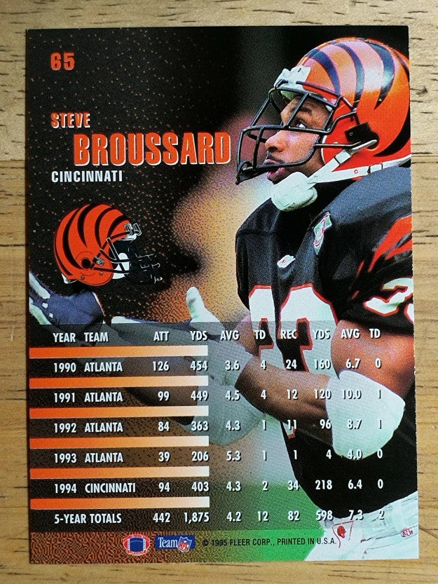 1995 Fleer #65 Steve Broussard