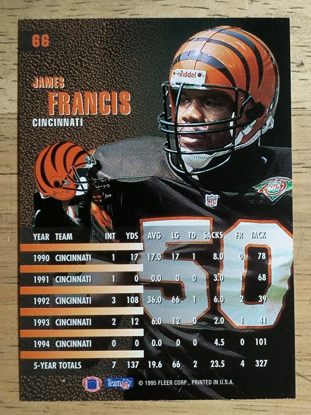 1995 Fleer #66 James Francis