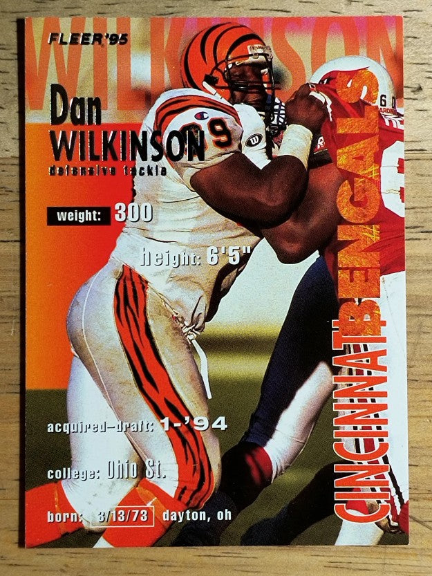 1995 Fleer #72 Dan Wilkinson