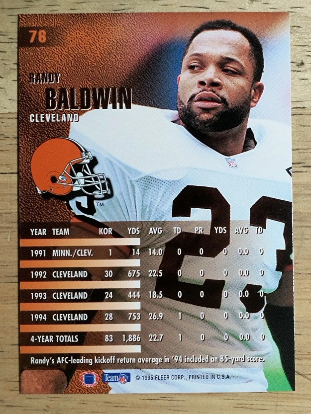 1995 Fleer #76 Randy Baldwin