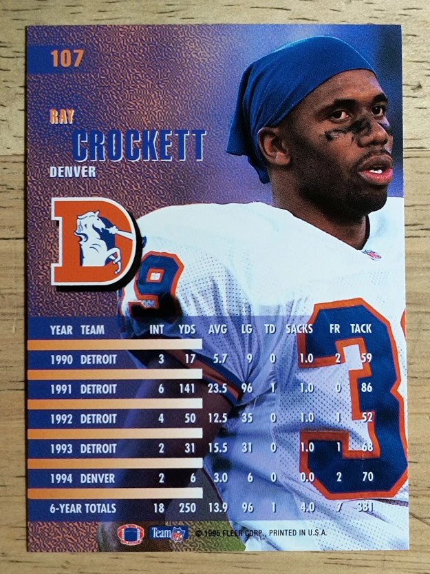 1995 Fleer #107 Ray Crockett