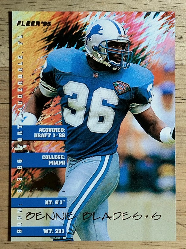 1995 Fleer #120 Bennie Blades