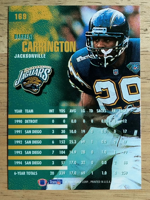 1995 Fleer #169 Darren Carrington