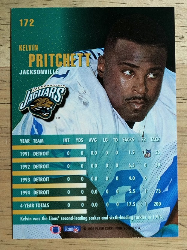 1995 Fleer #172 Kelvin Pritchett