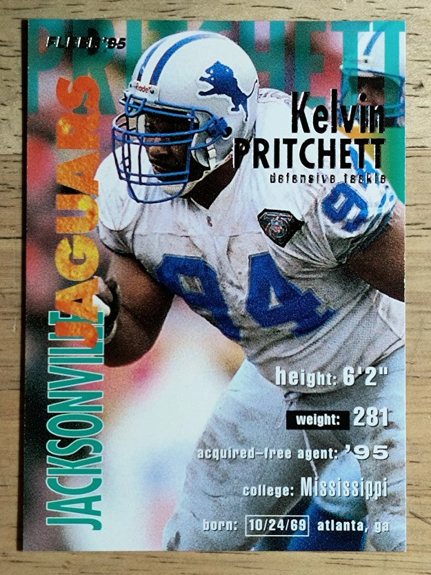 1995 Fleer #172 Kelvin Pritchett