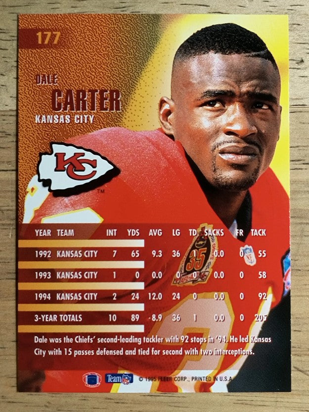 1995 Fleer #177 Dale Carter