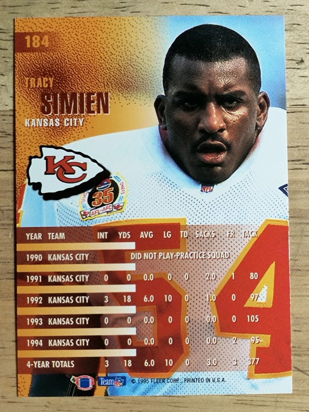 1995 Fleer #184 Tracy Simien