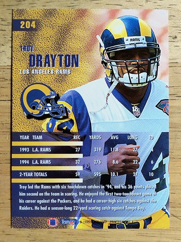 1995 Fleer #204 Troy Drayton