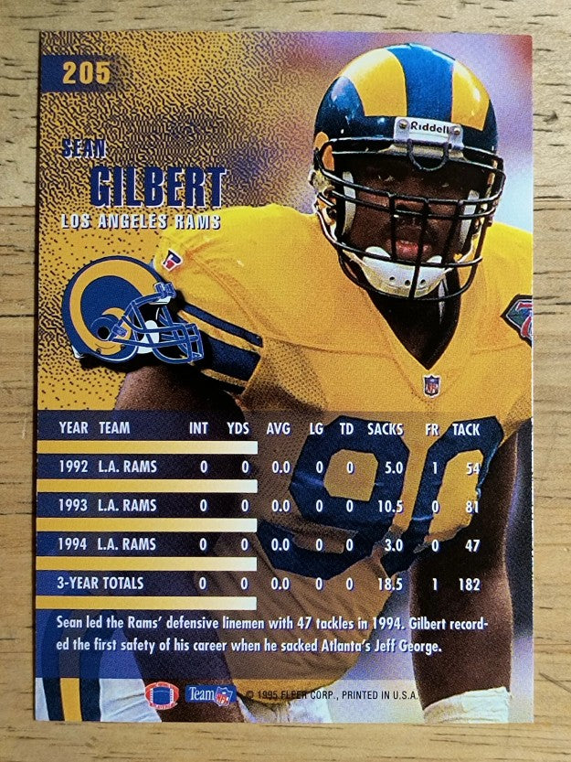 1995 Fleer #205 Sean Gilbert