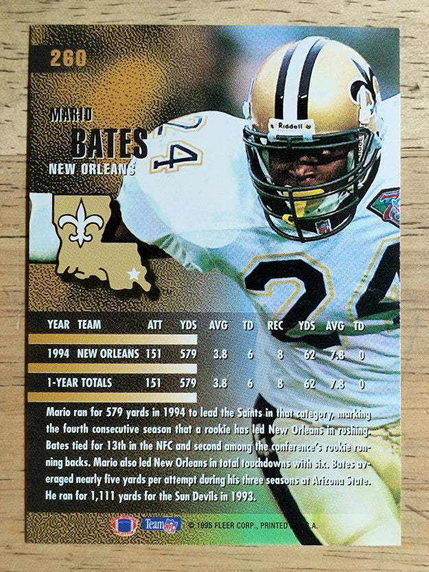 1995 Fleer #260 Mario Bates