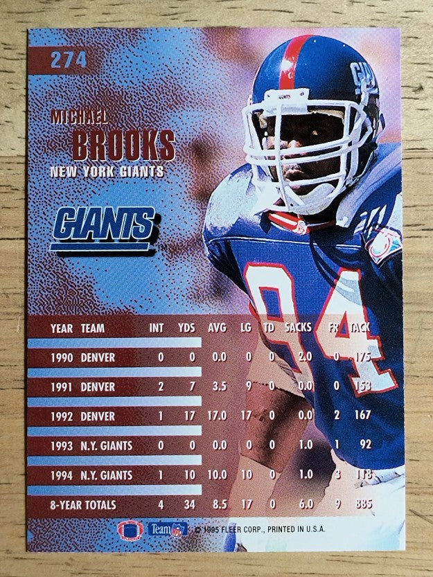 1995 Fleer #274 Michael Brooks