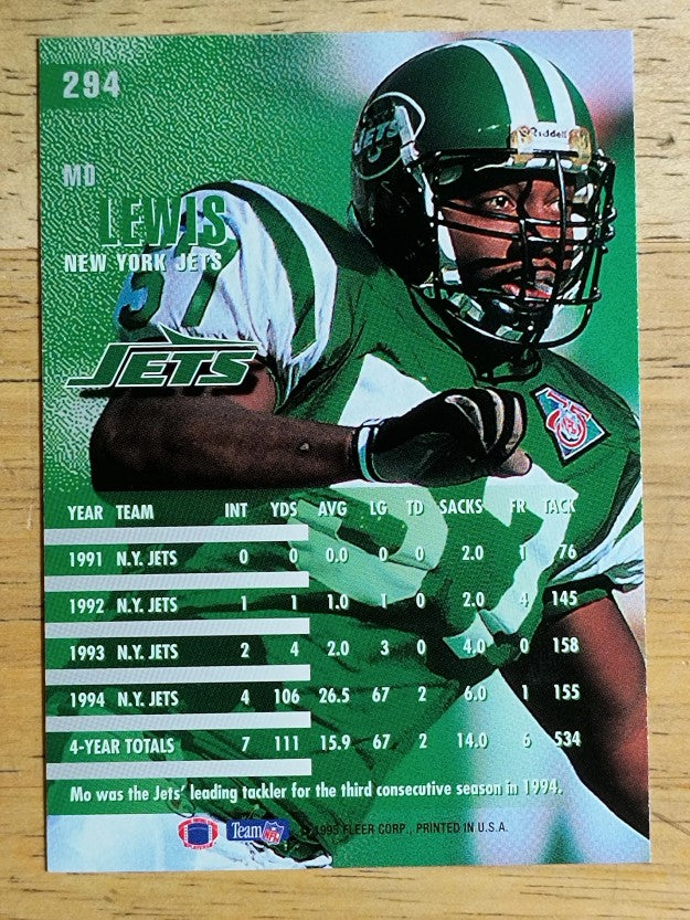 1995 Fleer #294 Mo Lewis