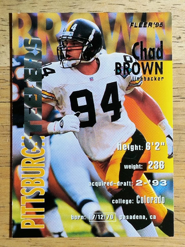 1995 Fleer #312 Chad Brown
