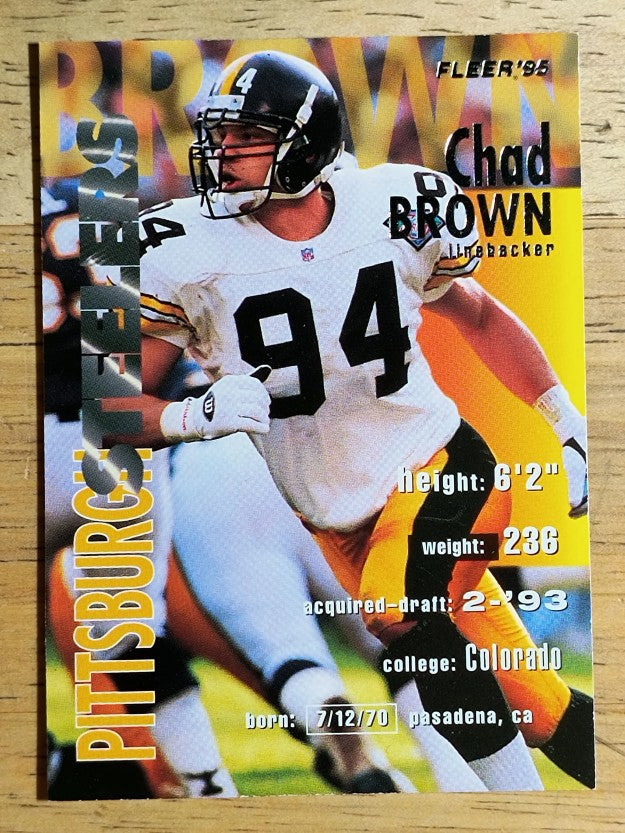 1995 Fleer #312 Chad Brown