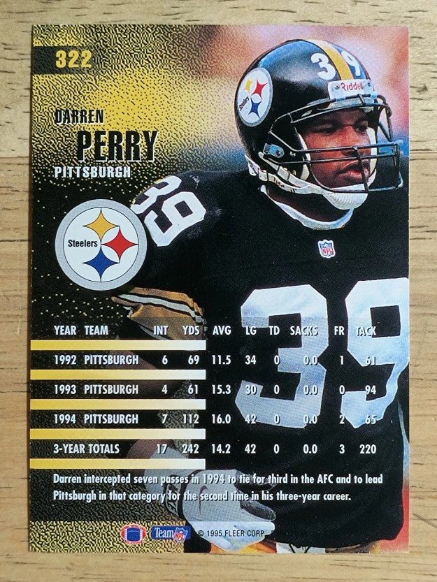 1995 Fleer #322 Darren Perry