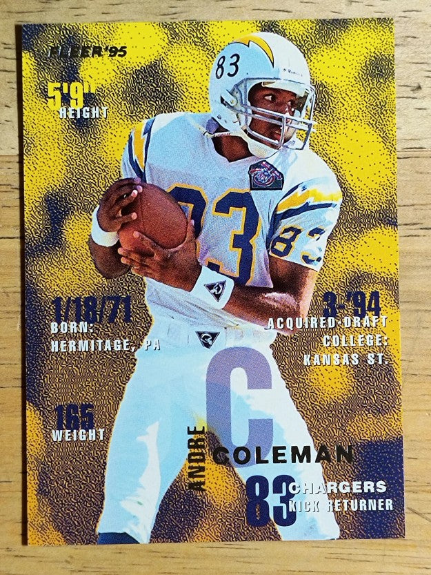 1995 Fleer #327 Andre Coleman