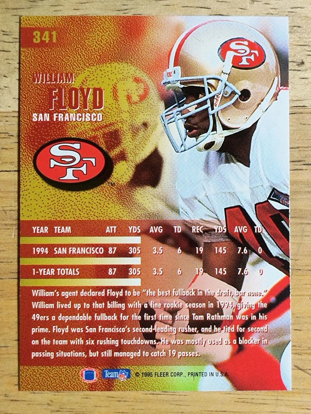 1995 Fleer #341 William Floyd